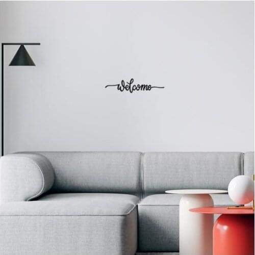 Home gift Design decorative Modern aesthetic WELCOME Wall Decor 40 X10 Cm