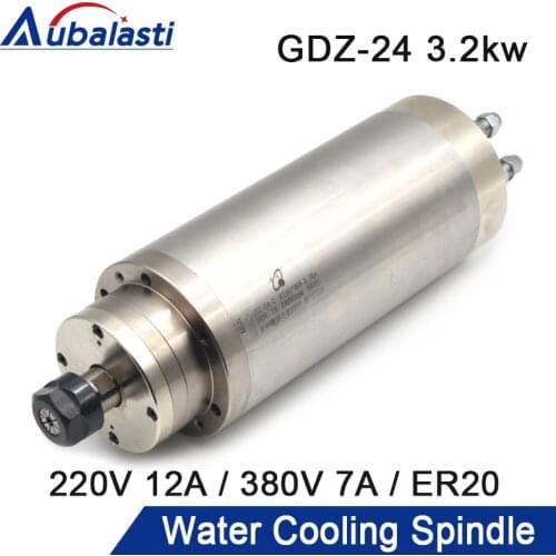 HQD CNC Spindle Motor 1.5kw 2.2kw 3.2KW ER11 ER20 220V 380V Water Cooling Spindle D80 D100mm For CNC Router Machines