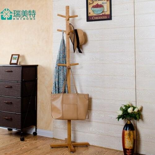 European creative living room bedroom floor coat rack hangers children simple bamboo Coat hanger