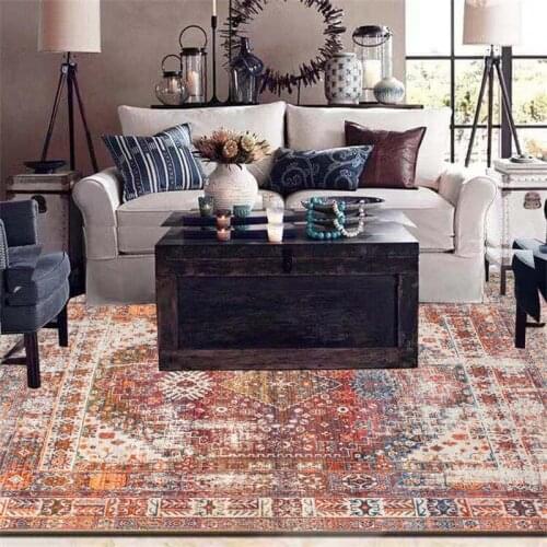 Moroccan Living room Carpets Vintage American Style Bedroom Carpet Home Decor Rug Chair Floor Mat Study teppich Rugs And Carpet