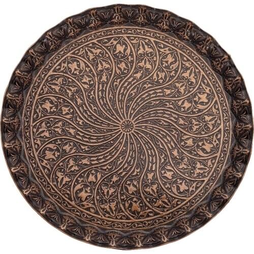 Round Style Crafted Serving Tray