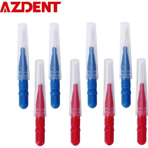 Hot 50pcs Interdental Brush Floss Sticks Dental Flosser Toothpick Soft Plastic Tooth Floss Head Teeth Cleaning Oral Healthy