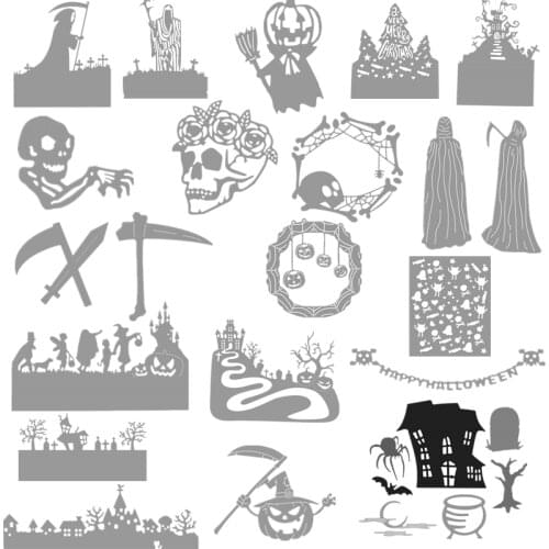 Halloween Haunted House Metal Cutting Dies Stencils For DIY Scrapbooking Decoration Embossing Supplier Handcraft Die Cut 2019