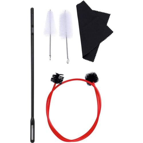 5-piece Set For Trumpet Trombone Brass Cleaner Valve Brush Rod Cleaning Kit Musical Instrument Accessories