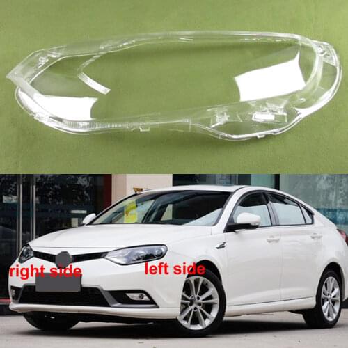 For MG 6 2015 2016 Headlamp Shade Transparent Lamp Shade Glass Front Headlight Cover Replace Original Lampshade