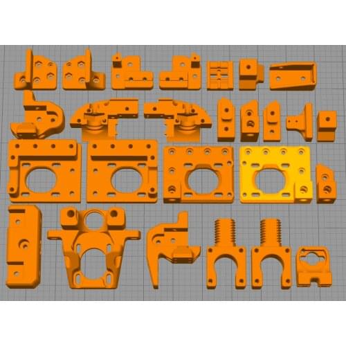 Voron V0 3D Printer e-sun filament ABS+ printed parts kit Frame Plastic Parts Black/Red 3d printed parts for the voron v0