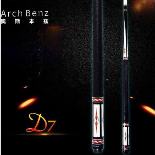 Original Arch Benz D7 Billiard Pool Cue 13mm Tip 149cm Length Professional Billiards Cue Fine Carving Butt with Excellent Gifts