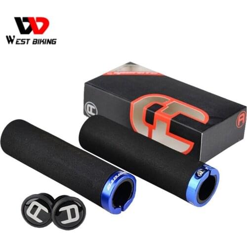 WEST BIKING Mountain Bike Bicycle Handlebar Grips Cycling Bike Handlebar Grips Road Flangeless Handle Bar Longneck For MTB Bike