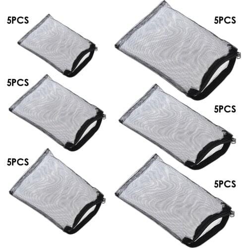 Mesh Media Reusable Pouches Filter Bags for Biospheres -Black