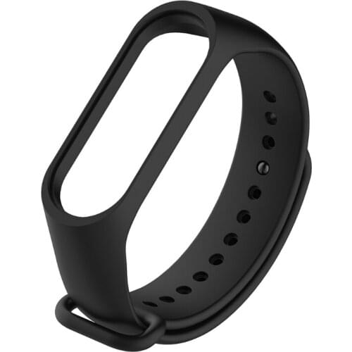 OOTDTY Watch Replacement Bracelet For Xiaomi Mi Band 3 4 Sport Strap Watch Silicone Wrist Smart Accessories Watch Strap