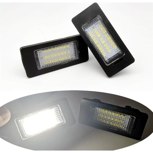 2 Pcs 12V Led Car Rear License Plate Lights For BMW E93 F32 F36 E39 E70 F10 F11 M4 Number Plate Lamps Plug&Play High Brightness