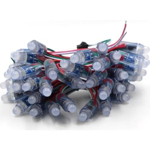 WS2811 2811 IC RGB Full Color 12mm Pixels digital Addressable 5V 12V Dream Color LED Pixels Module IP68 Waterproof Point Light