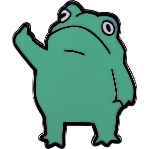 Green Frrog Badge Its not easy being green