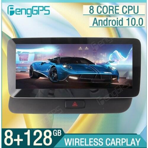 10.25“ Autoradio 8+128G Android 10.0 For Audi Q5 2009-2016 RHD Car GPS Navigation Multimedia Player Headunit Carplay Bluetooth