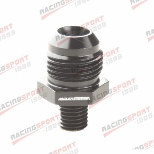 -10 AN AN10 Male Flare To M12x1.5 Metric Straight Fitting Black