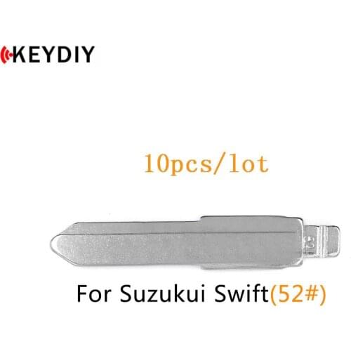 10pcs,KEYDIY Metal Blank Uncut Flip KD/VVDI/JMD Remote HU87 Key Blade Type 52# for Suzuki Swift