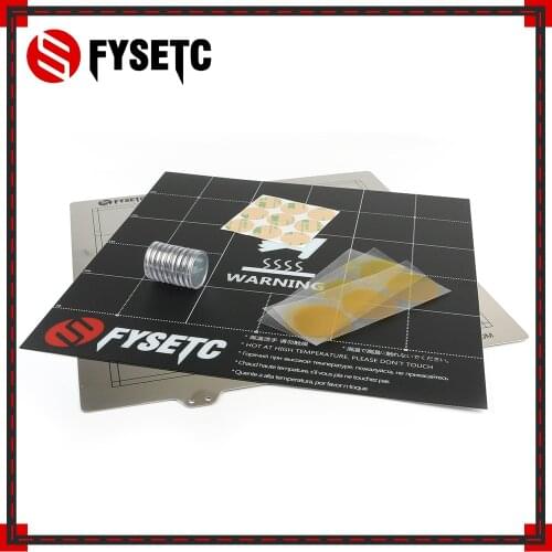 300x300mm Spring Steel Sheet + Magnet+Sticker Becoming Magnetic Hot Bed Build Surface Plate For CR-10S Lulzbot