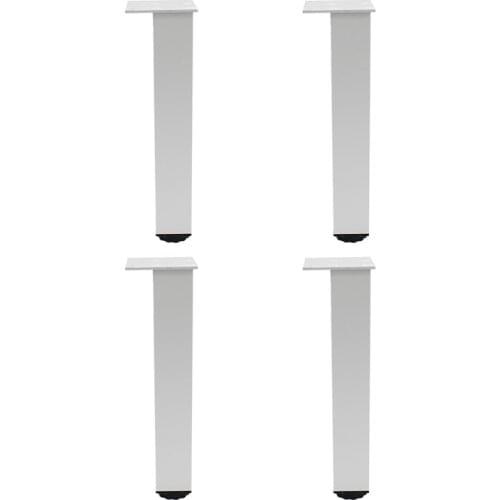 4Pack Adjustable Furniture Leg,Aluminum Alloy Support Feet Heavy Duty Legs for Sofa Bed Desk TV Cabinet Couch Dresser Table 25cm