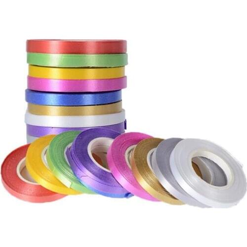 6 Roll 5mm*10m Balloon Ribbon Roll Balloons Wedding Decor Birthday Festive Atmosphere Decoration Supplies DIY Hand Creative