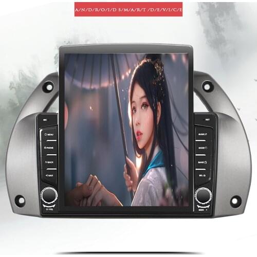 8 Core Android 10.0 Ips+2.5D 9.7‘’ Vertical Autoradio Car video audio dvd Player head unit for Toyota RAV4 2001-2006 Carplay RDS