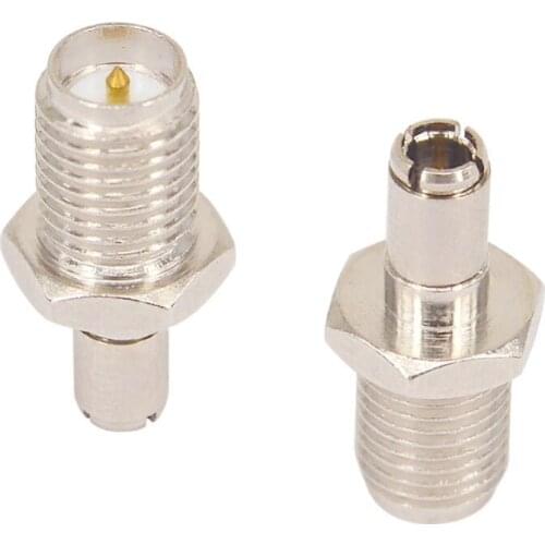 100PCS antenna RF adapter RP SMA to TS9 adapter RP SMA female to TS9 male coax connector adapter nickelplated straight