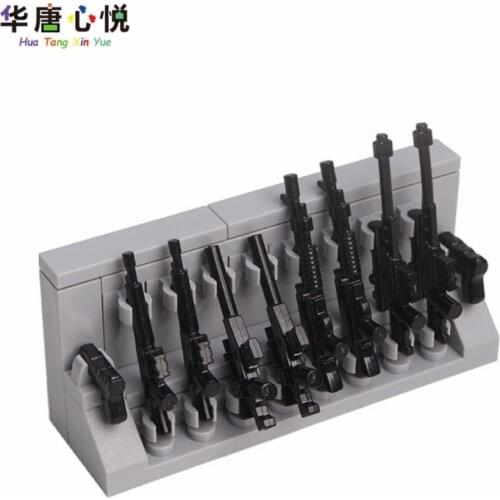 Locking Military Weapon Toys For Children 10 PCS A Set Guns Gifts For Friends Educational DIY Militaries Compatible Buildings