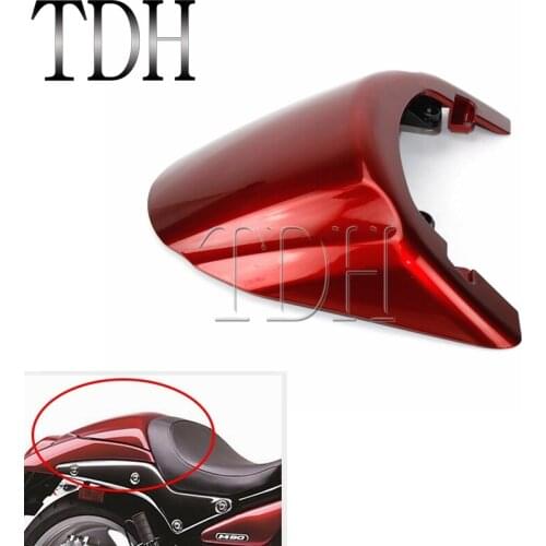 Red Rear Solo Seat Cover For For Suzuki Boulevard M109R 2006 2007 2008 2009 2010 2011 2012 2013 2014 VZR 1800 Intruder 2005-2006