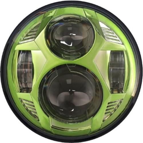 For Harley Dyna FXCW FXCWC FXSBSE FXSTB 5.75 Inch Round Led Headlight With High/Low Beam 51W Spider shape Motorcycle Head Light