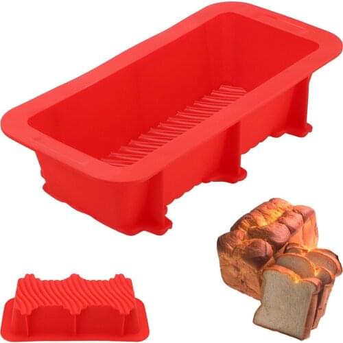 Cake Bread Mold Bakeware Rectangle Mould French Bread Pan Silicone Non Stick Cooking Tools Baking Tools for Cakes