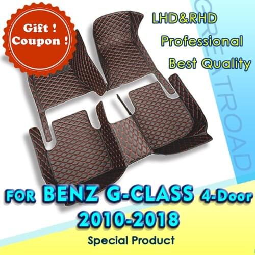 Car floor mats for BENZ G class W463（Four doors）2010-2018 2011 2012 2013 2014 2015 2016 Custom foot Pads interior accessories