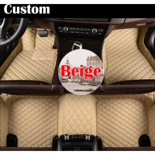 Custom fit car floor mats for BMW 5 series E39 E60 E61 F10 F11 F07 GT 520i 525i 528i 530i 535i 530d 3D carpet liners