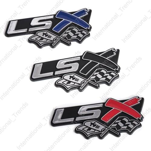 LSX Flag Car Side Fender Badge Emblem Sticker for Chevy Camaro Corvette Silverado 454 350 376 Car Assessoires