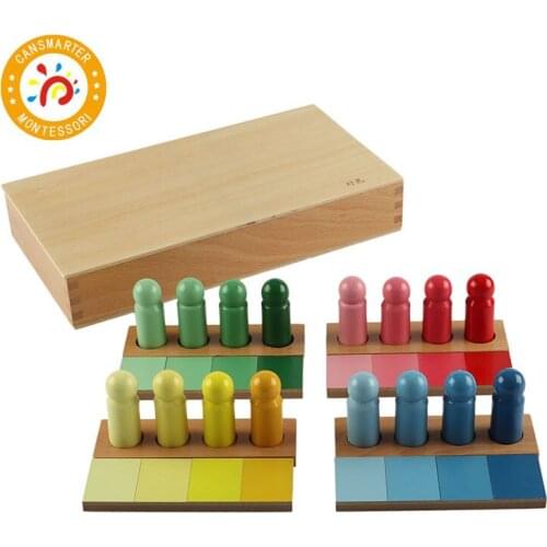 Montessori Material High Quality Wooden Toy Color Resemblance Sorting Task Children Toy Distinguish colors