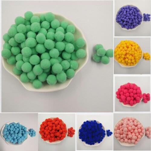 Mini Fluffy 8mm Pompoms Soft Round Pom Poms Pompon Pompoms Ball Handmade Kids Toys DIY Sewing Home Decoration Craft Supplies 20g