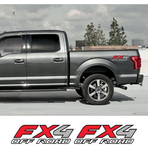 2PCS FX4 Off Road Auto Body PVC Decals Car Stickers For Ford Ranger Raptor F150 F250 F350 F450 F550 F650 F750 Pickup Accessories