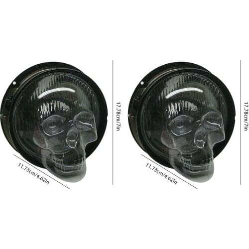 2021 New Skull Headlight Covers for Car Truck Auto Decorative Protective Head Lamp Cover Accessory Dropshipping