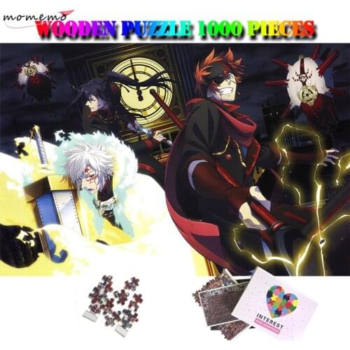 MOMEMO Anime Character 1000 Puzzle Adults Jigsaw Puzzle Wooden 1000 Pieces Relax Brain Puzzles Toys Cartoon Anime Puzzle Games