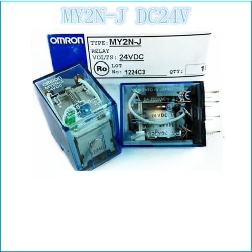 MY2NJ MY2N-J DC24V 24VDC 2A2B 5A OMRON relay two open two closed 14 needle electronic component solid state relays