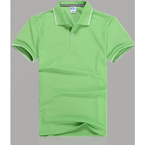 2021 High Quality Summer Men Solid color Harajuku Short Sleeve Polo Shirts Cotton Casual Fashion Homme Ventilation Streetwear