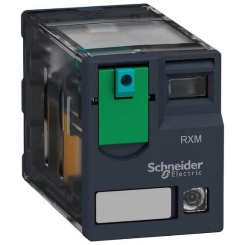 RXM4AB2BD - Miniature Plug-in Relay, 2W, 24VDC, 6A, with LED, Schneider Electric