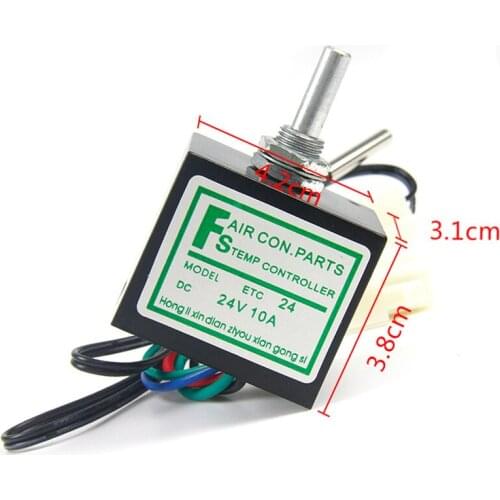 With Sensor DC 12V/24V 10A For Car Auto A/C Air Conditioner Evaporator Temperature Rotary Switch