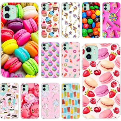 Dessert Ice Cream Cake Silicone Phone Case for Apple iPhone 12 Mini 11 Pro XS Max X XR 6 6S 7 8 Plus 5 5S SE 2020 Soft Cover