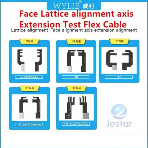Face lattice alignment axis extend test flex cable for iphone X XS XSMAX