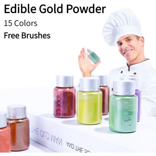 Edible Gold Powder Mousse Cake Fondant Macaron Chocolate Dessert Drink Garnish Shimmer Sparkle Edible Food Dust 10g