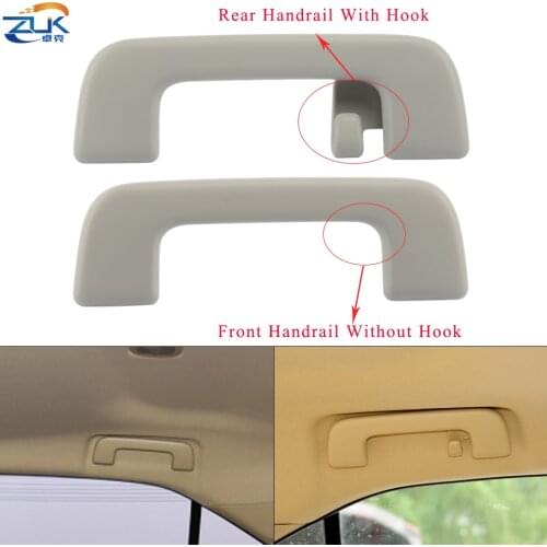 ZUK Auto Roof Pull Handle Grab Rail Grey With Hook LH=RH Universal For Toyota For Corolla For Rav4 Yaris Vios OEM:74610-52020