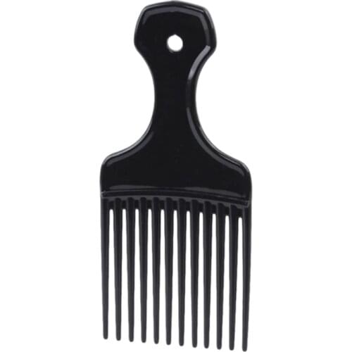 1 Piece Wide Teeth Brush Pick Comb Fork Hairbrush Insert Hair Pick Comb Plastic Gear Comb For Curly Afro Hair Styling Tools