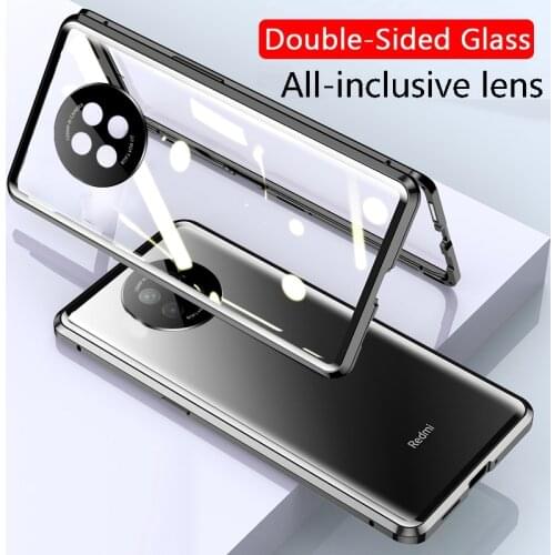 360 Full Double Sided Tempered For Redmi Note 10 Pro Max 9 Power Prime Front and Back Glass Cover Protector Film Phone Case