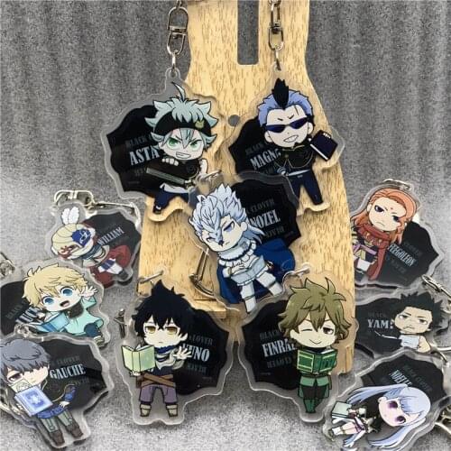 Anime Black Clover Asta Keychain Yami Sukehiro Charmy Papittoson Cosplay Cartoon Costume Props Accessories Badge