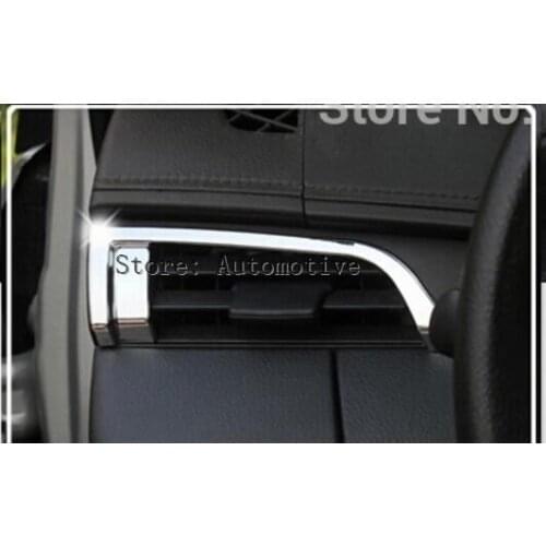 Car ABS lower chrome vent outlet trim cover decoration for 2014 2015 2016 for TOYOTA VIOS/Yaris L auto accessories