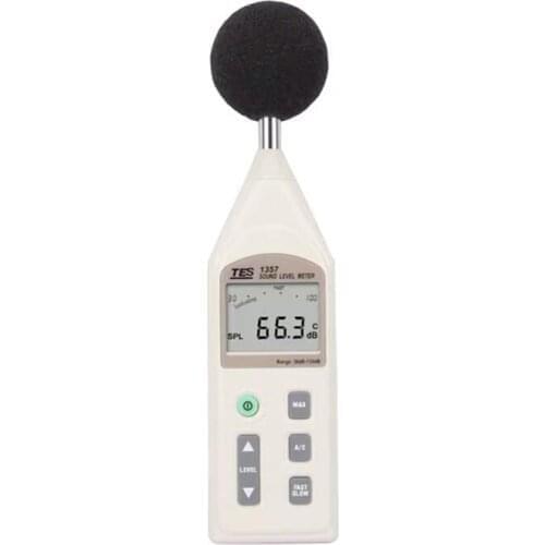 TES-1357 Noise Dose Tester Sound Level Meter Range 30 to 130dB Frequency Range 31.5 Hz to 8KHz